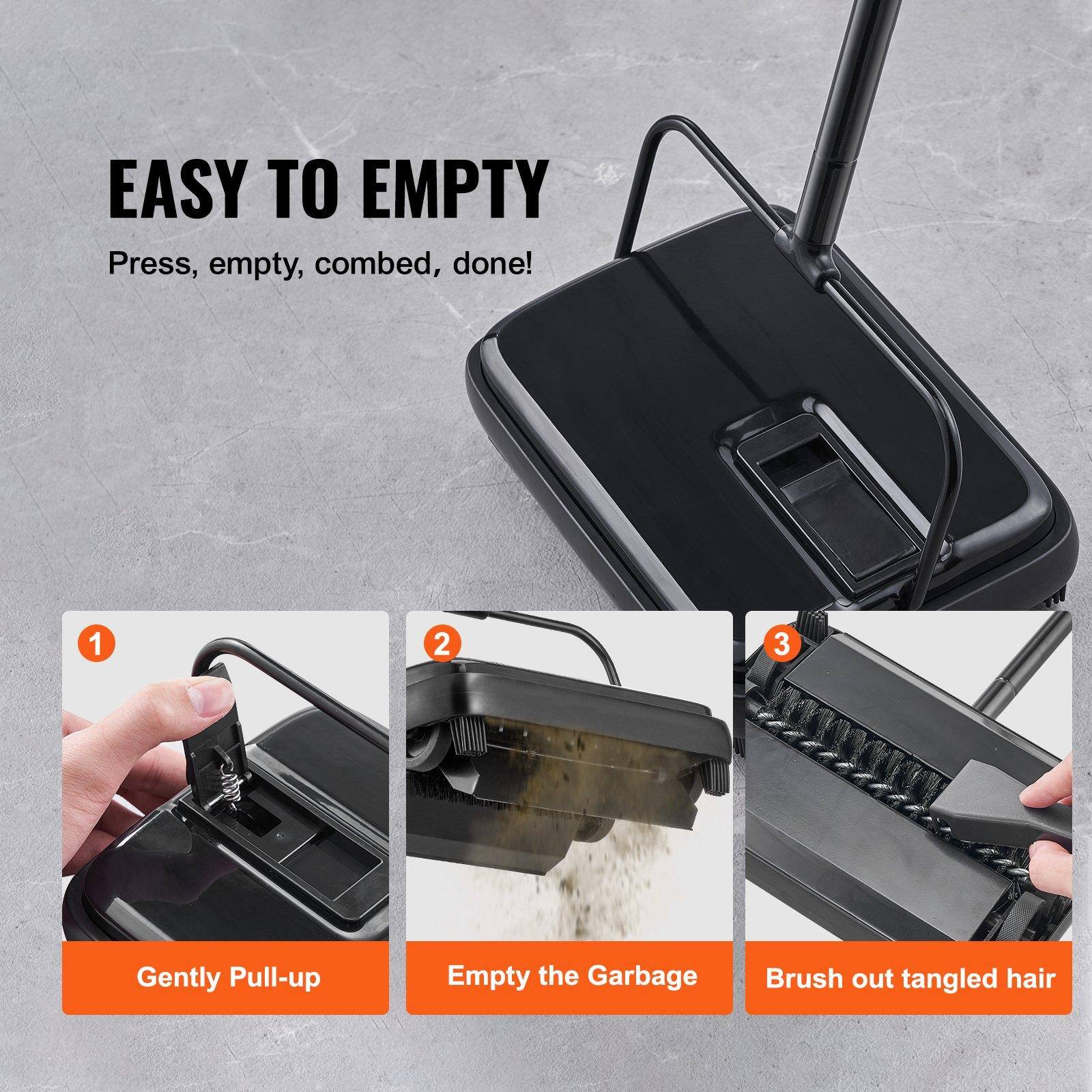 EASY TO EMPTY  
Press, empty, comb, done!

1. Gently Pull-up  
2. Empty the Garbage  
3. Brush out tangled hair