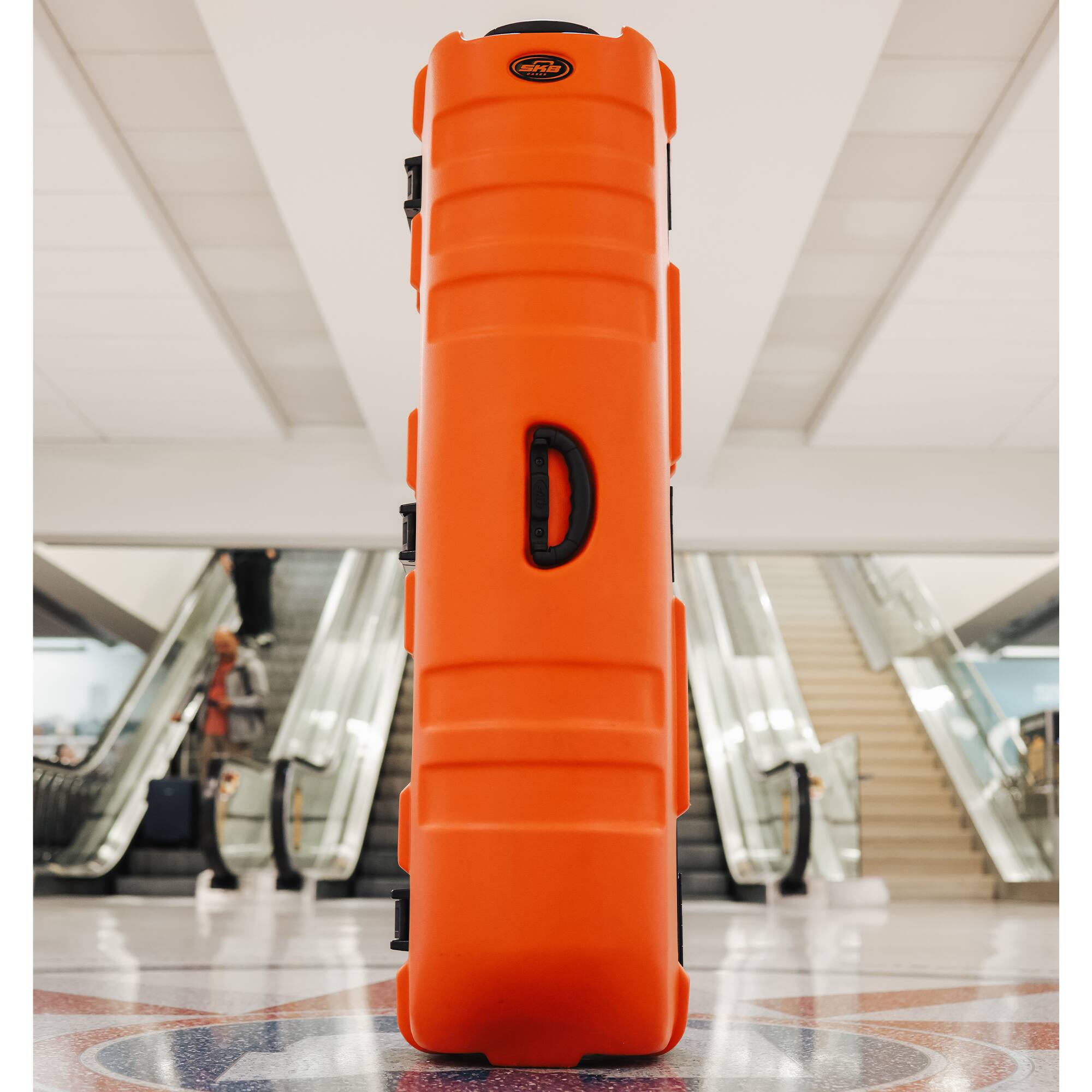 Alt View 4. SKB - SKB Cases ATA Staff Pro XL Hard Plastic Storage Cart Golf Travel Case, Orange - Orange.