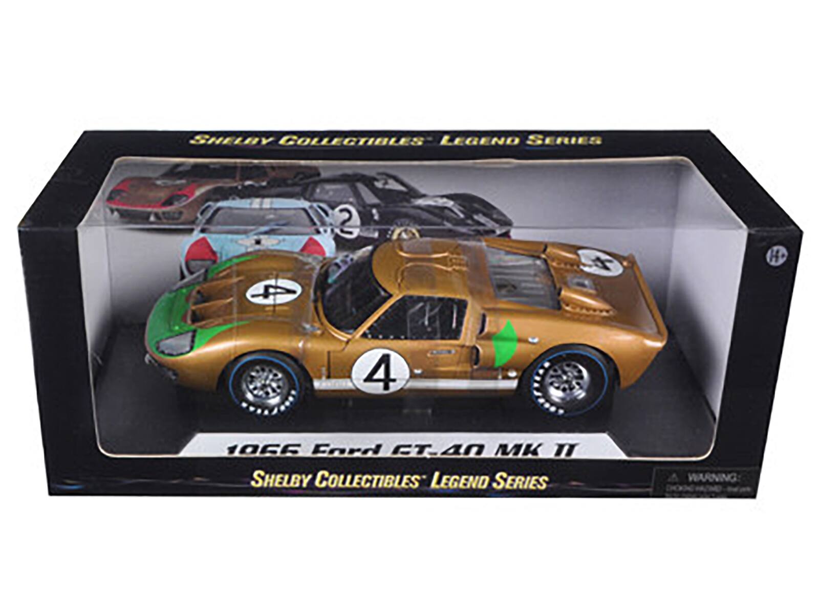 SHELBY COLLECTIBLES LEGEND SERIES 4 2 Z H 4 1056 Ford CT.40 MK I SHELBY COLLECTIBLES LEGEND SERIES WARNING