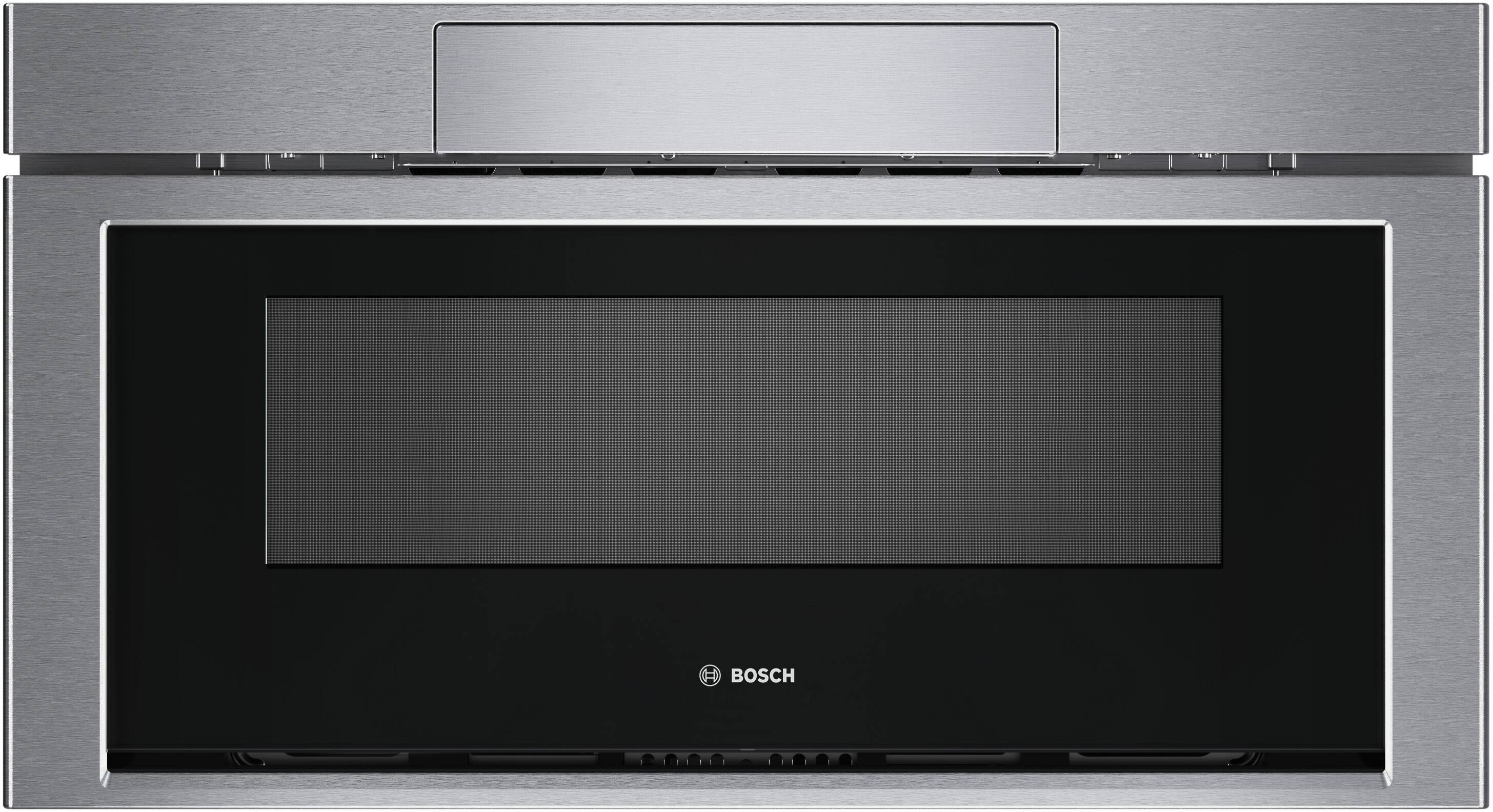 Front. Bosch - 800 Series 1.2 Cu. Ft. Built-In Drawer Smart Microwave with Sensor Cooking - Stainless Steel.