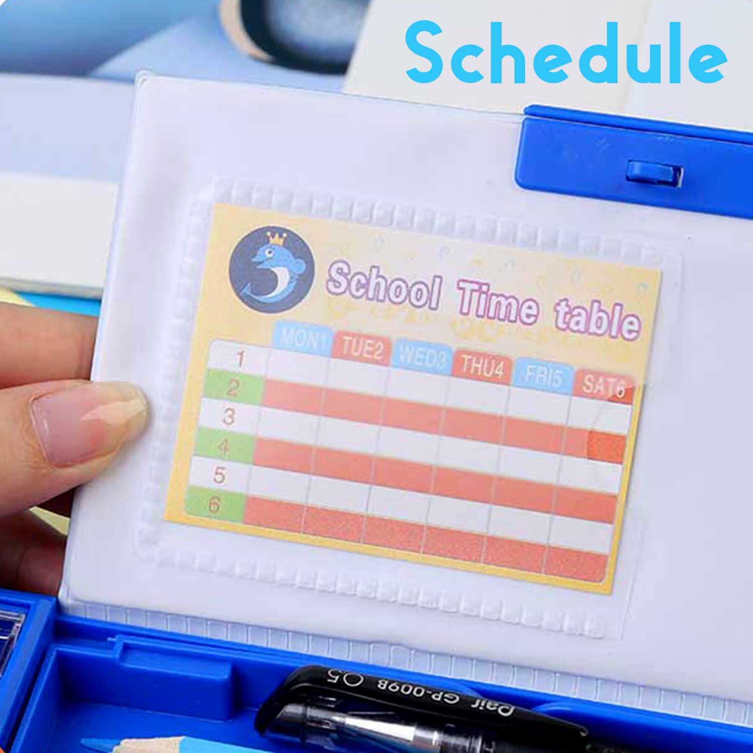 Schedule

School Time table

MON1 TUE2 WED3 THU4 FRI5 SAT6

1 2 3 4 5 6