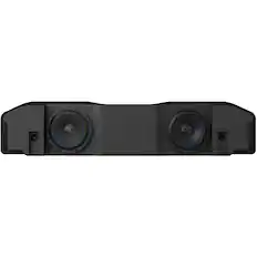 Front. AudioControl - Dual 8” Single-Voice-Coil 2-Ohm Underseat Loaded Vented Subwoofer Enclosure - Black.