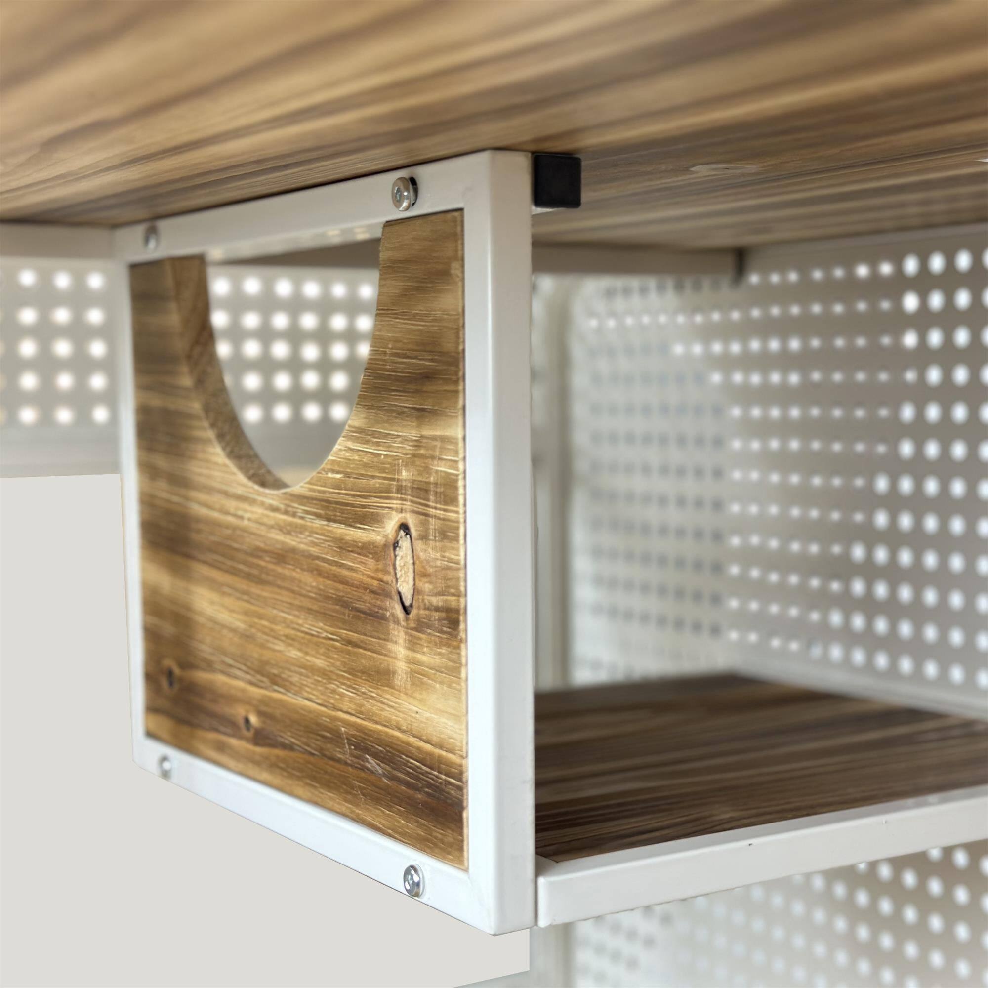 Alt View 4. Pefilos - 55" Cat House for Indoor Cats with Tempered Glass, Transparent Cat Playpen Cat Condo for Large Cats.