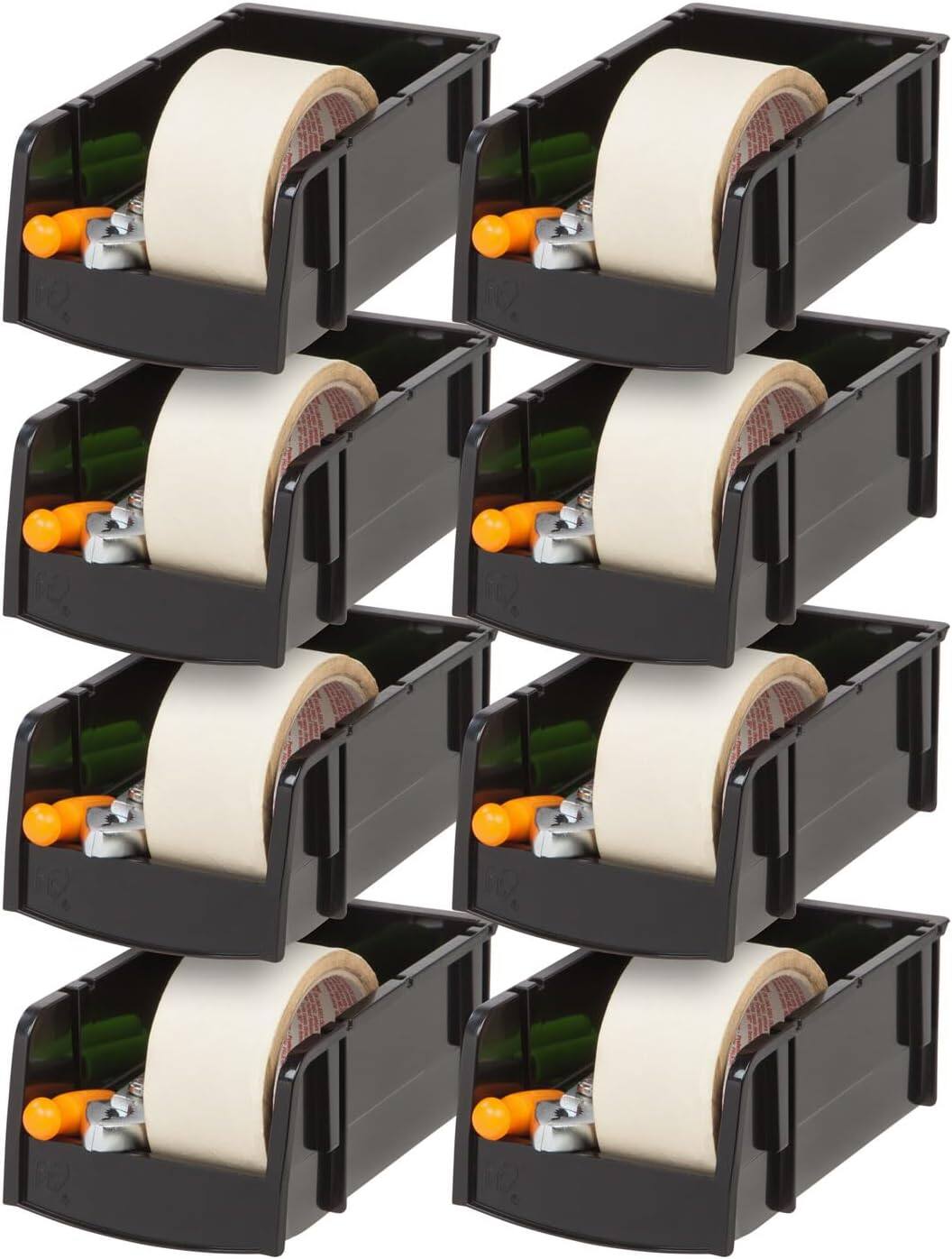 IRIS USA Modular Stacking Bin Black Bins - Best Buy