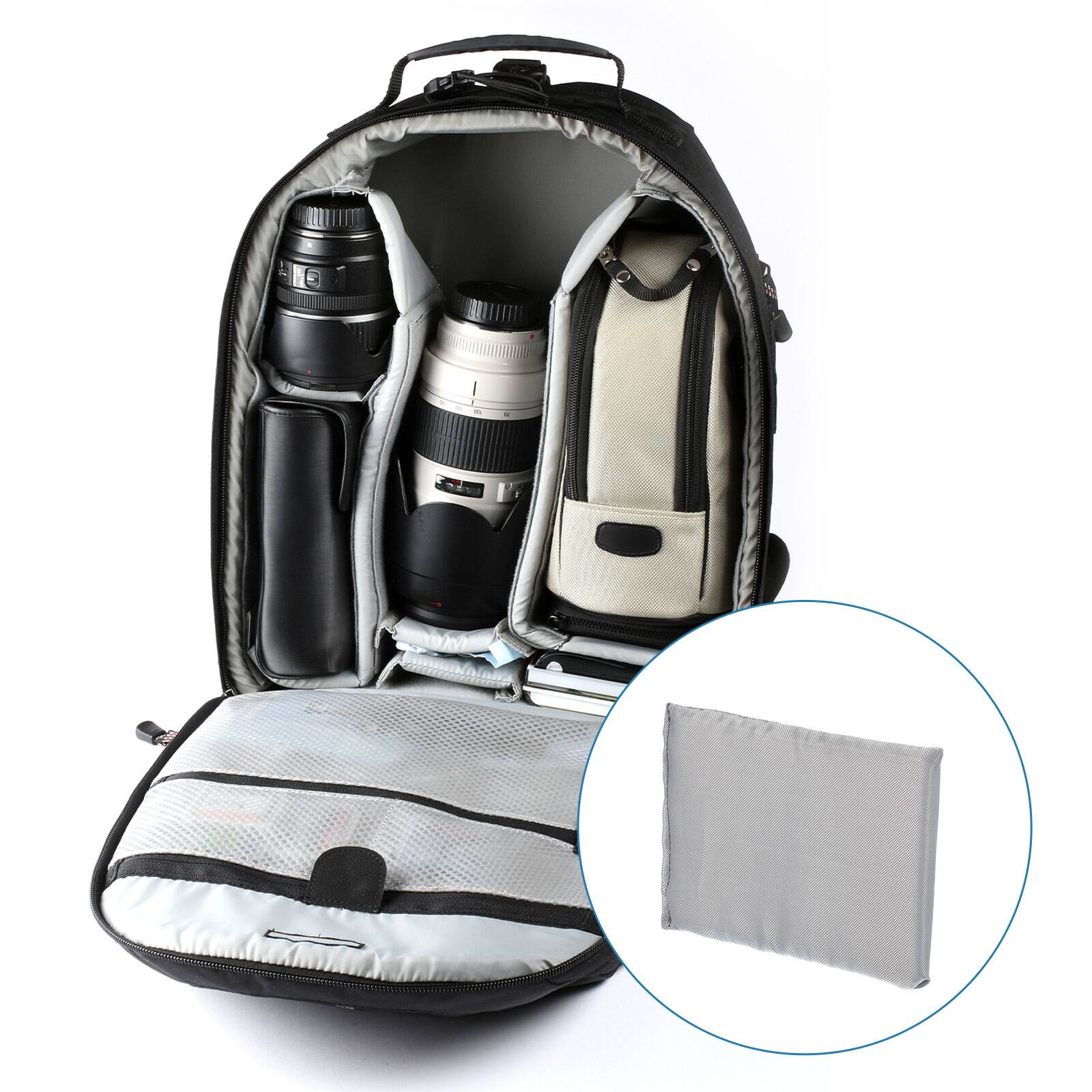 Alt View 5. Unique Bargains - Camera Bag Divider, 5pcs 5.71"x3.94"x0.39" Shockproof Insert for Nikon DSLR - Gray.