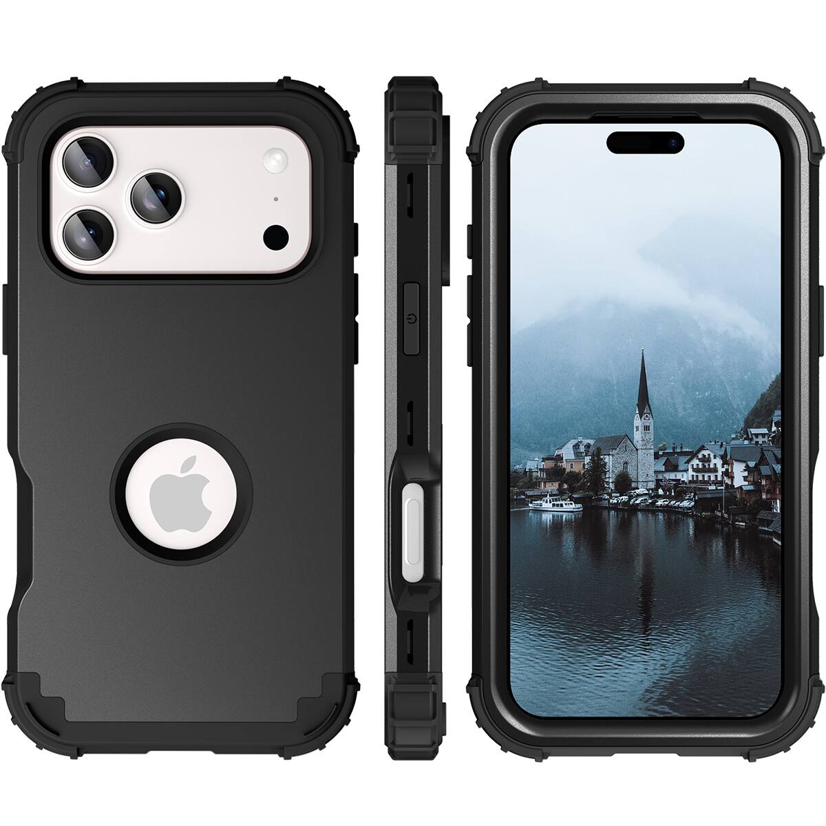 Dteck Rugged Case for Apple iPhone 18 Pro,Shockproof Soft Silicone ...
