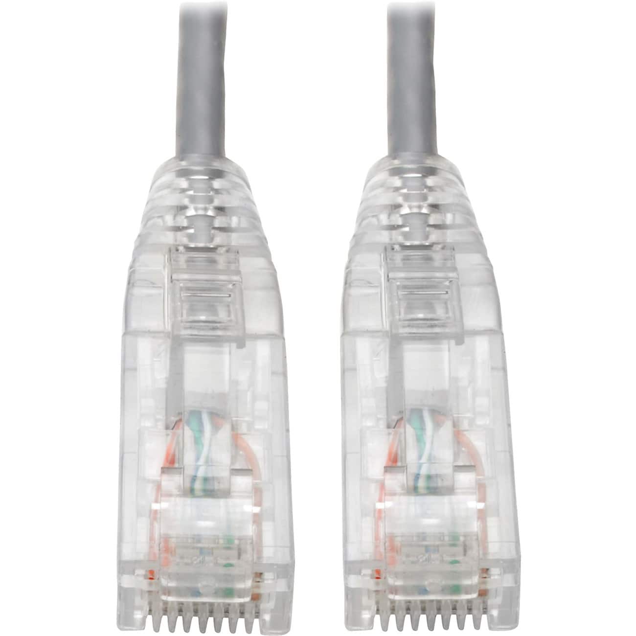 Tripp Lite - Cat6 UTP Patch Cable (RJ45) - M/M, Gigabit, Snagless, Molded, Slim, Gray, 8 in.