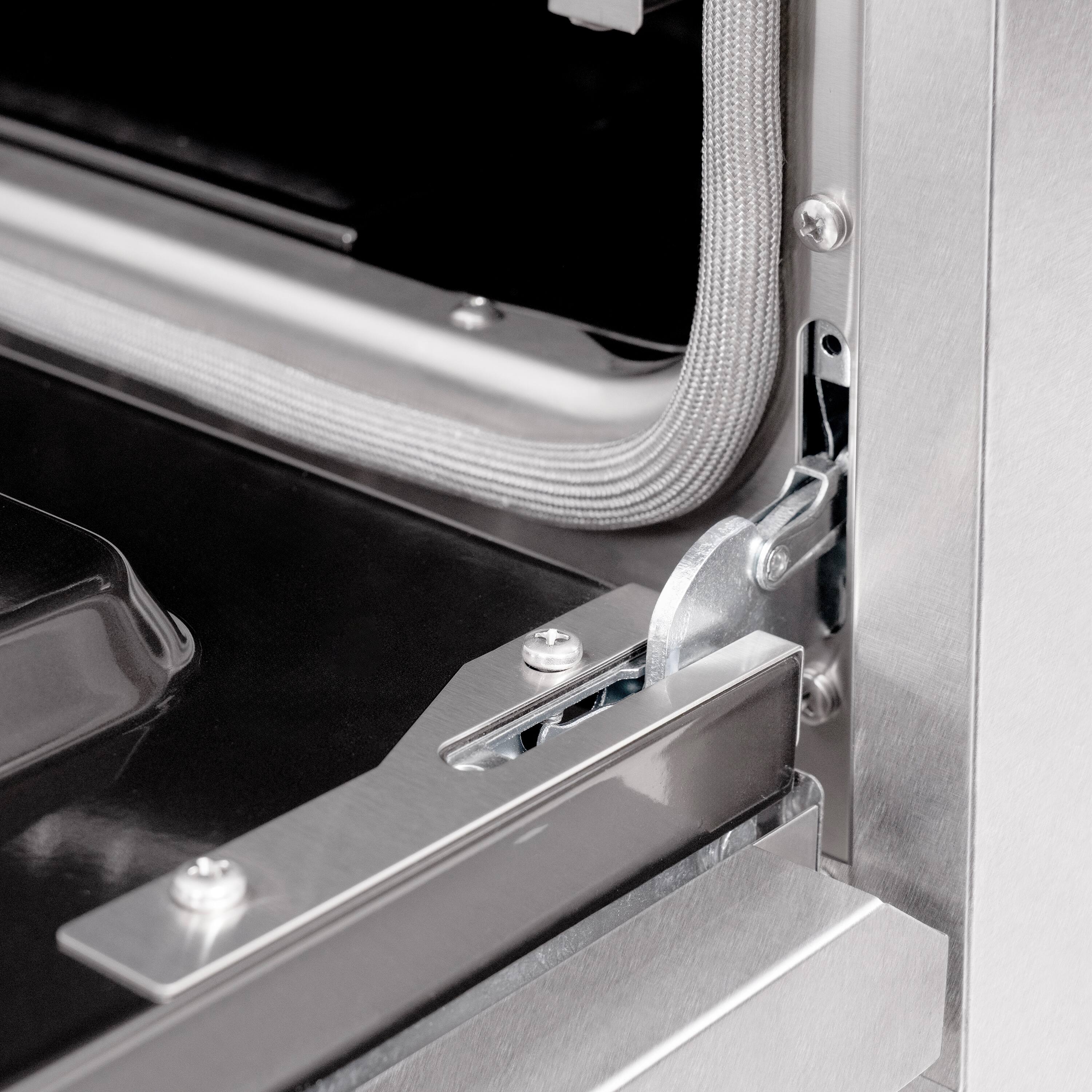 Alt View 12. ZLINE - ZLINE 48 in. Select Dual Fuel Range with 8 Burners (HDRS-WM-48) - Satin Steel/White Matte.