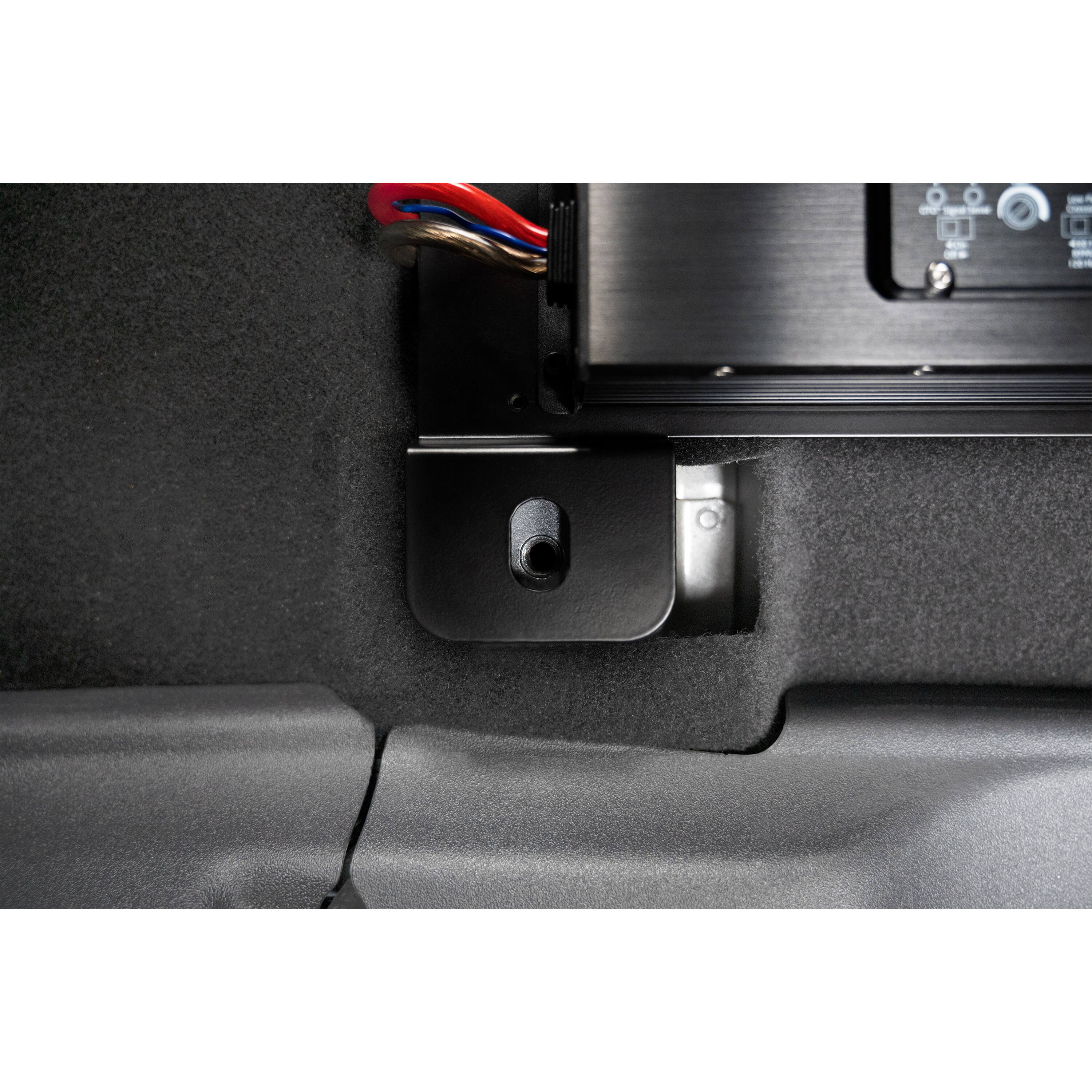 Alt View 15. Stinger - Passenger Side Under-Seat Amplifier Mounting Bracket for Select Ford Bronco Vehicles - Black.