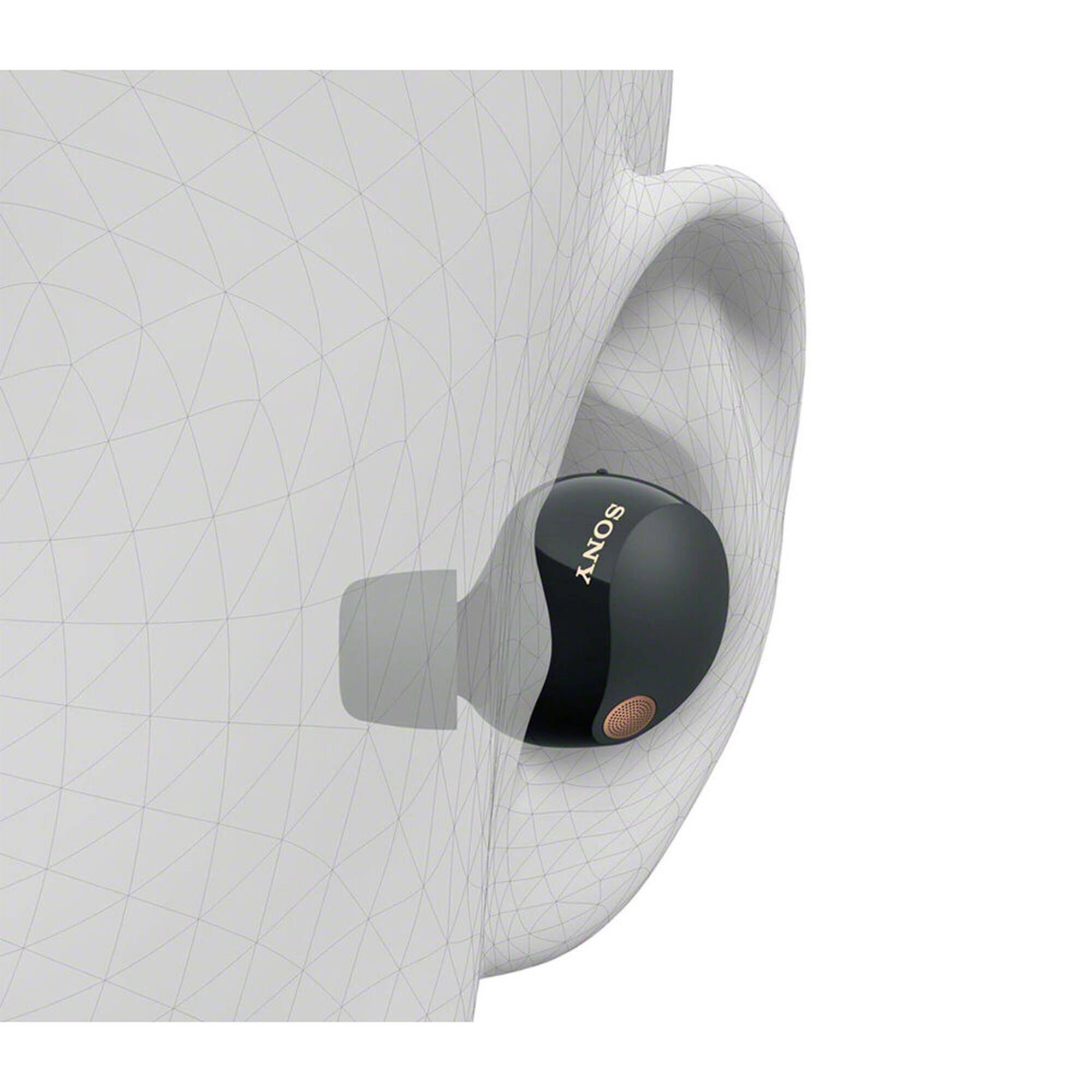 Alt View 6. Sony - Noise Canceling Truly Wireless Earbuds, Black + Accessories + Warranty Bundle.