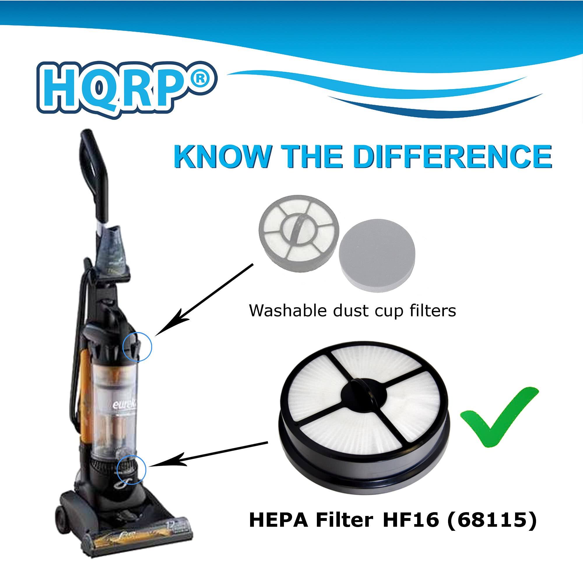 HQRP KNOW THE DIFFERENCE  
Washable dust cup filters  
HEPA Filter HF16 (68115)