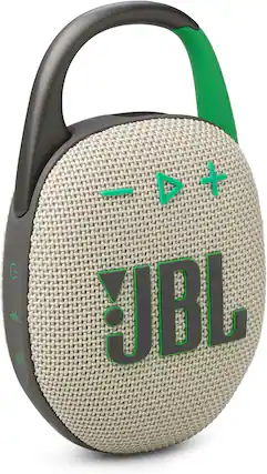 Front. JBL - JBL Clip 5 - Ultra-Portable, Waterproof & Dustproof Bluetooth Speaker, Big JBL Pro Sound with Punchy bass, (Sand).
