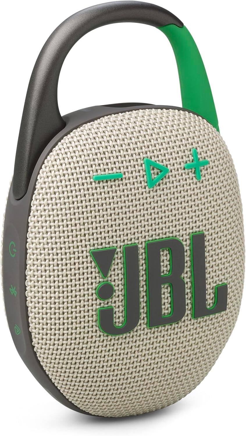 Front. JBL - JBL Clip 5 - Ultra-Portable, Waterproof & Dustproof Bluetooth Speaker, Big JBL Pro Sound with Punchy bass, (Sand).