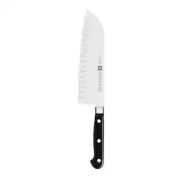 ZWILLING - Professional "S" 7-inch Hollow Edge Santoku Knife - Stainless Steel