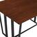 Alt View 32. Walker Edison - Modern Metal and Wood Drop-Leaf Dining Table - Dark Walnut.