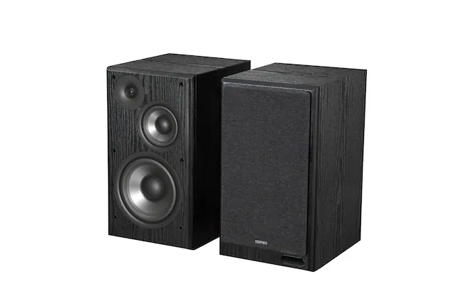 Front. Edifier - R2750DBMKII Audiophile Active Bookshelf Bluetooth 6.0 and Optical Input - 2.0 Speaker (Pair) - Black.