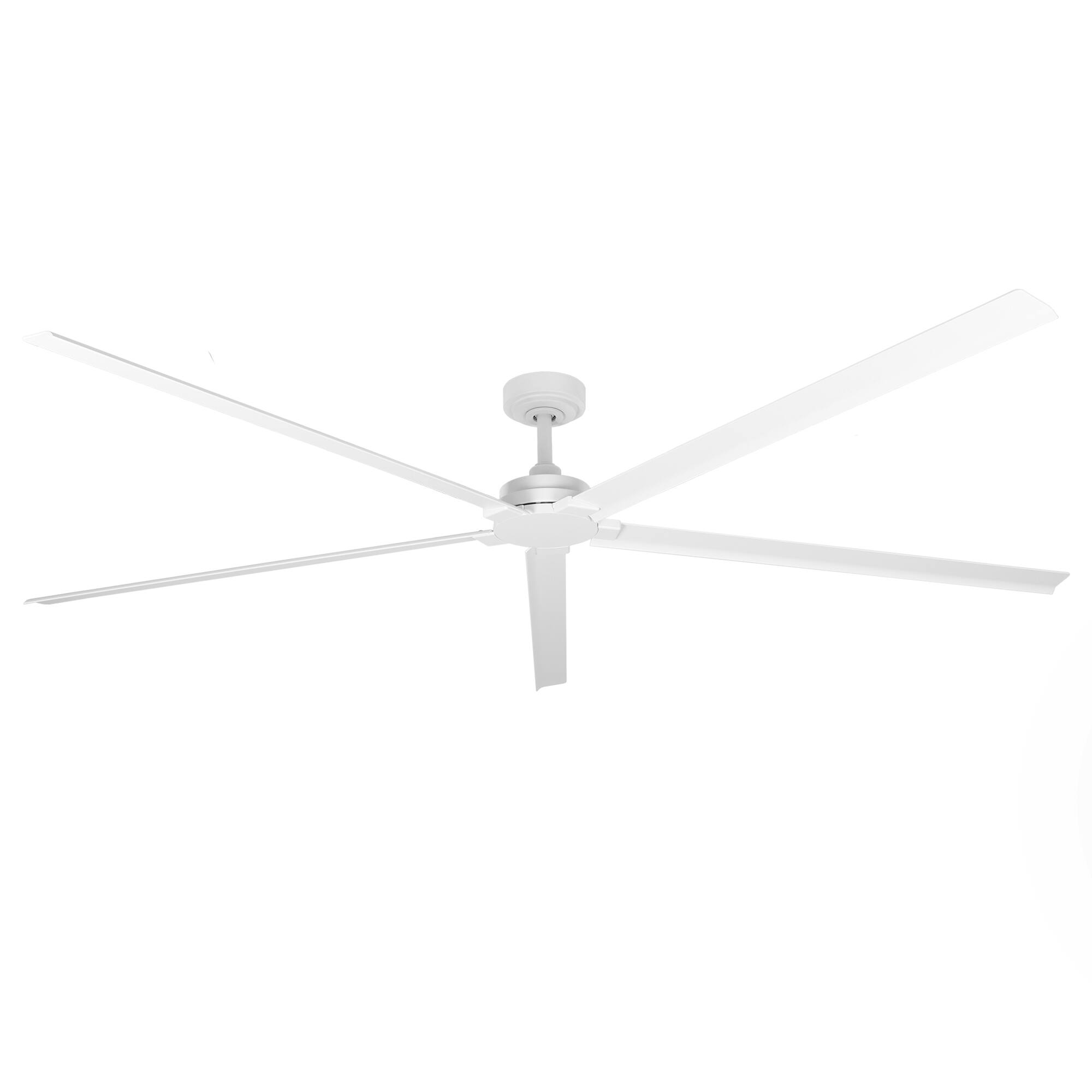 Alt View 3. Parrot Uncle - 84-Inch Wet-Rated Outdoor Aluminum Ceiling Fan with 6-Speed DC Motor & Remote – Ideal for Patios, Gazebos - White.