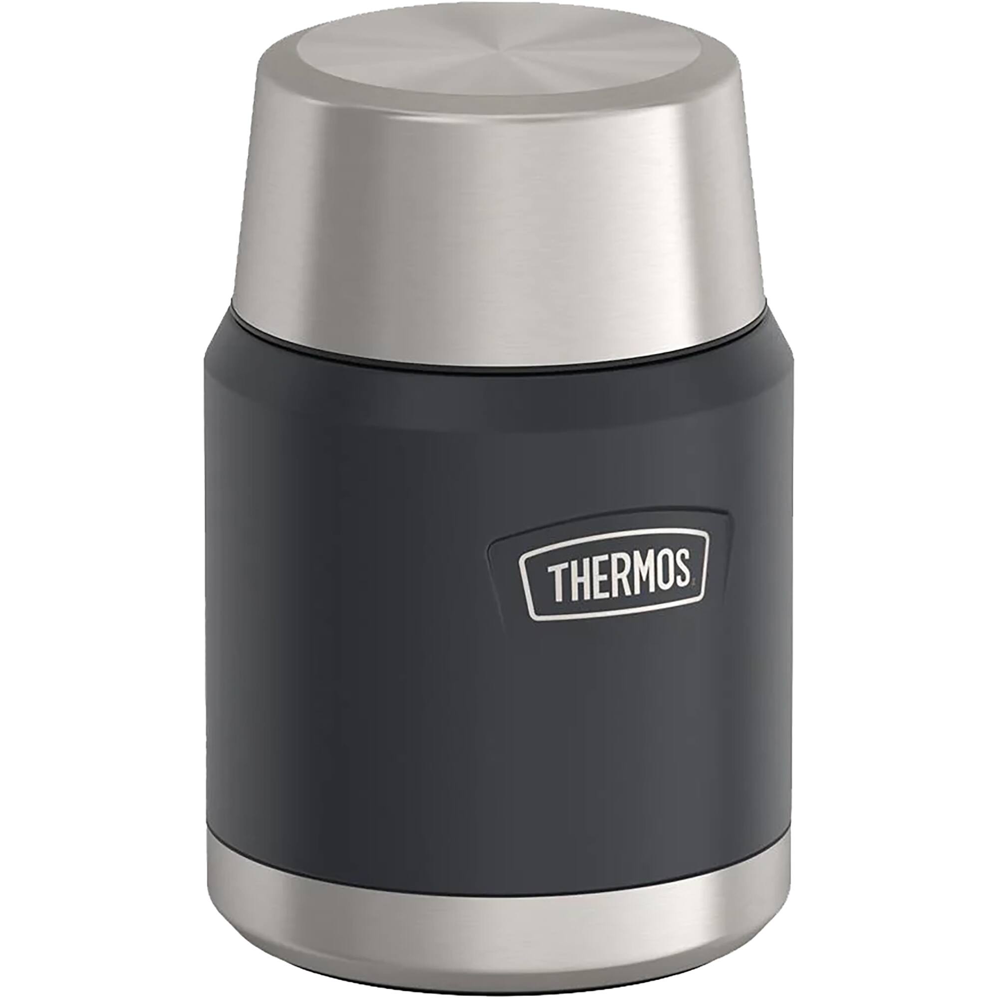 Alt View 1. Thermos - Thermos 16 oz. Icon Stainless Steel Food Jar w/ Spoon - Granite - Granite.