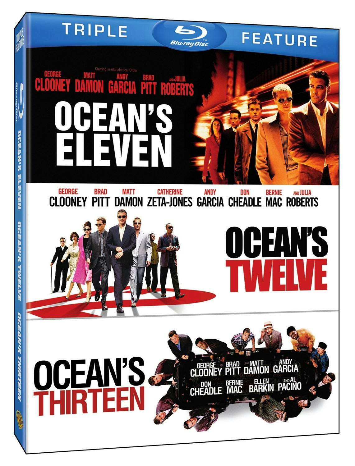 Angle. Ocean's Eleven (2001) / Ocean's Twelve / Ocean's Thirteen [Blu-ray].