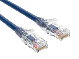 Cable Leader - Cat 6 Ethernet Cable, 24 AWG Clear Boot RJ45 Patch, Gigabit for Router, Gaming Console, PC, Server Rack - Blue