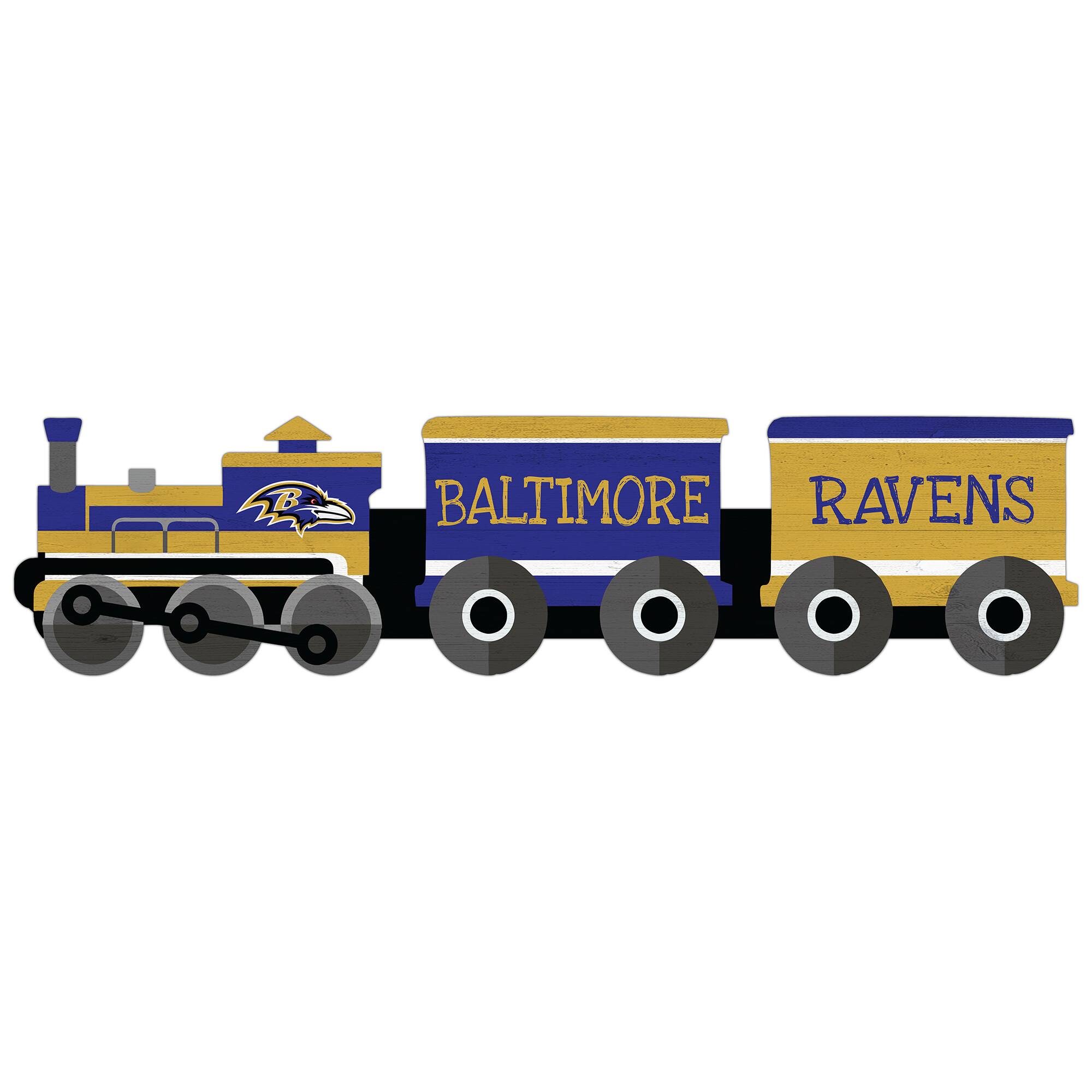 Baltimore Ravens 6'' x 24'' Train Cutout Sign