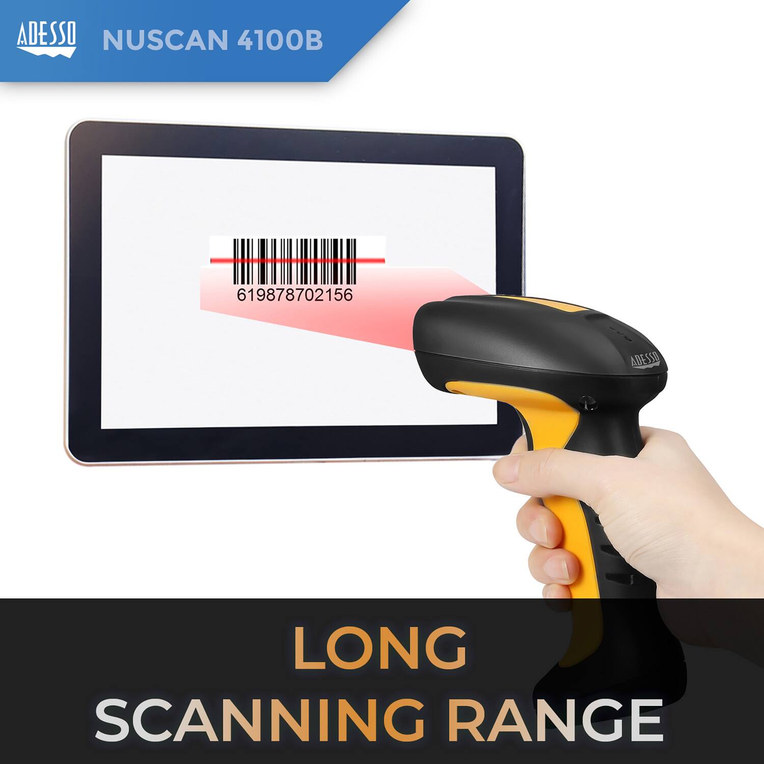 ADESSO NUSCAN 4100B  
619878702156  
LONG SCANNING RANGE