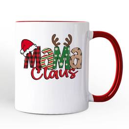 OrnamentallyYou - Mama Claus Retro Christmas Mug, Matching Family Holiday Gift - White