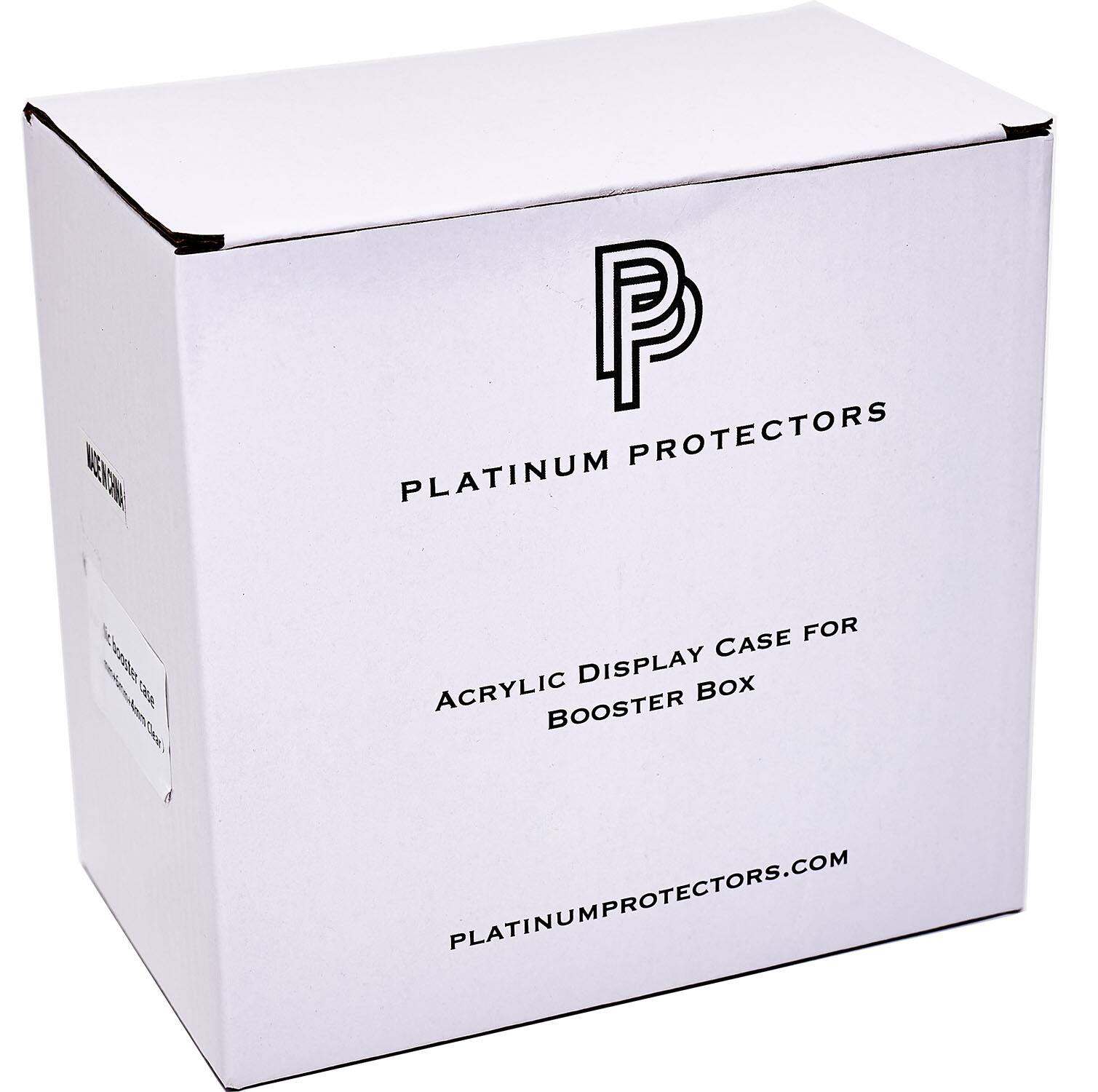 PLATINUM PROTECTORS  
ACRYLIC DISPLAY CASE FOR BOOSTER BOX  
PLATINUMPROTECTORS.COM