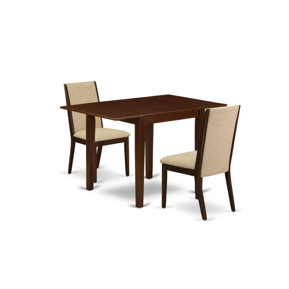 Left. East West Furniture - Dining Room Set Mahogany - Brown.