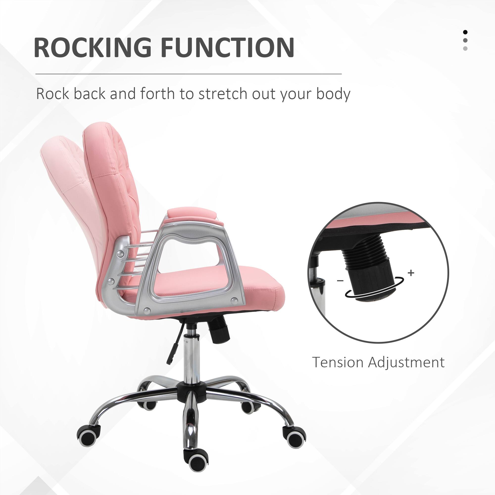 ROCKING FUNCTION
Rock back and forth to stretch out your body

Tension Adjustment