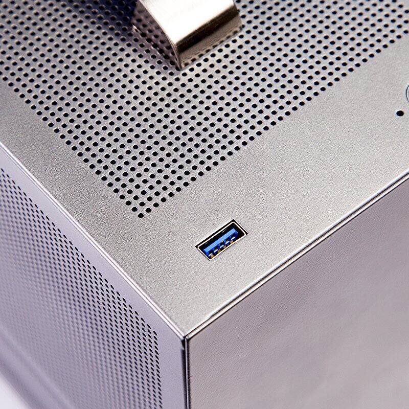 Alt View 1. PCCOOLER - MINI I100G PRO MESH No Power Supply SFX Protable and Solid Mini ITX Case - Grey.