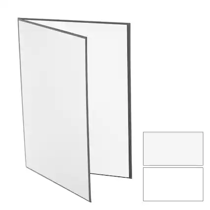 Front. Unique Bargains - 11"x8" 2-in-1 Foldable Reflector Cardboard for Still Life/Product/Food Photo - White.