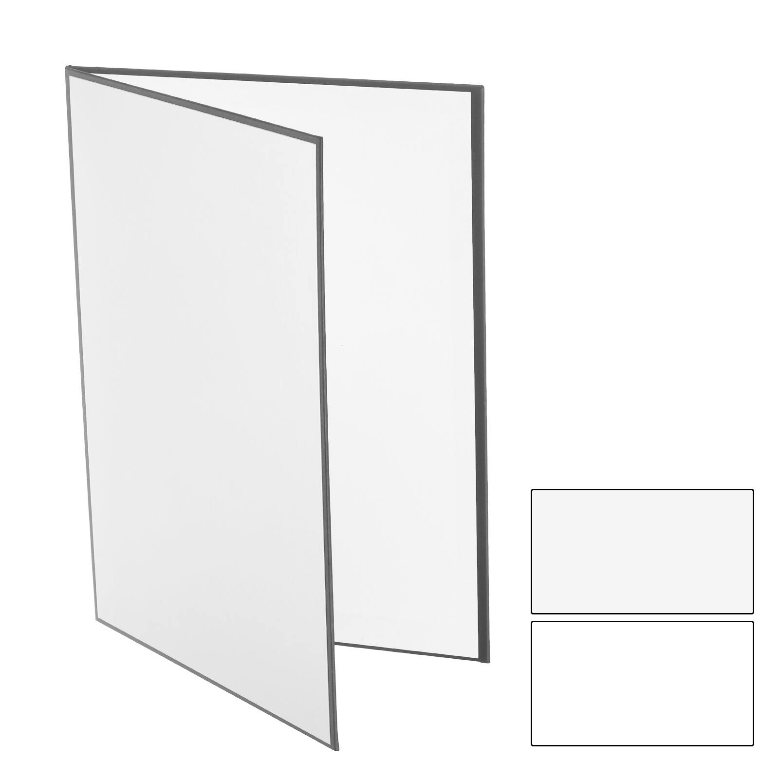 Front. Unique Bargains - 11"x8" 2-in-1 Foldable Reflector Cardboard for Still Life/Product/Food Photo - White.