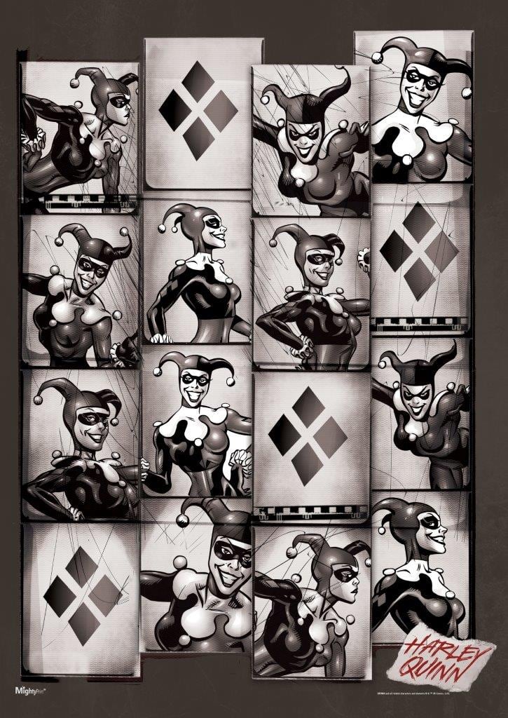 Trend Setters - DC Comics (Harley Quinn - Tiles) MightyPrint™ Wall Art - Multicolor