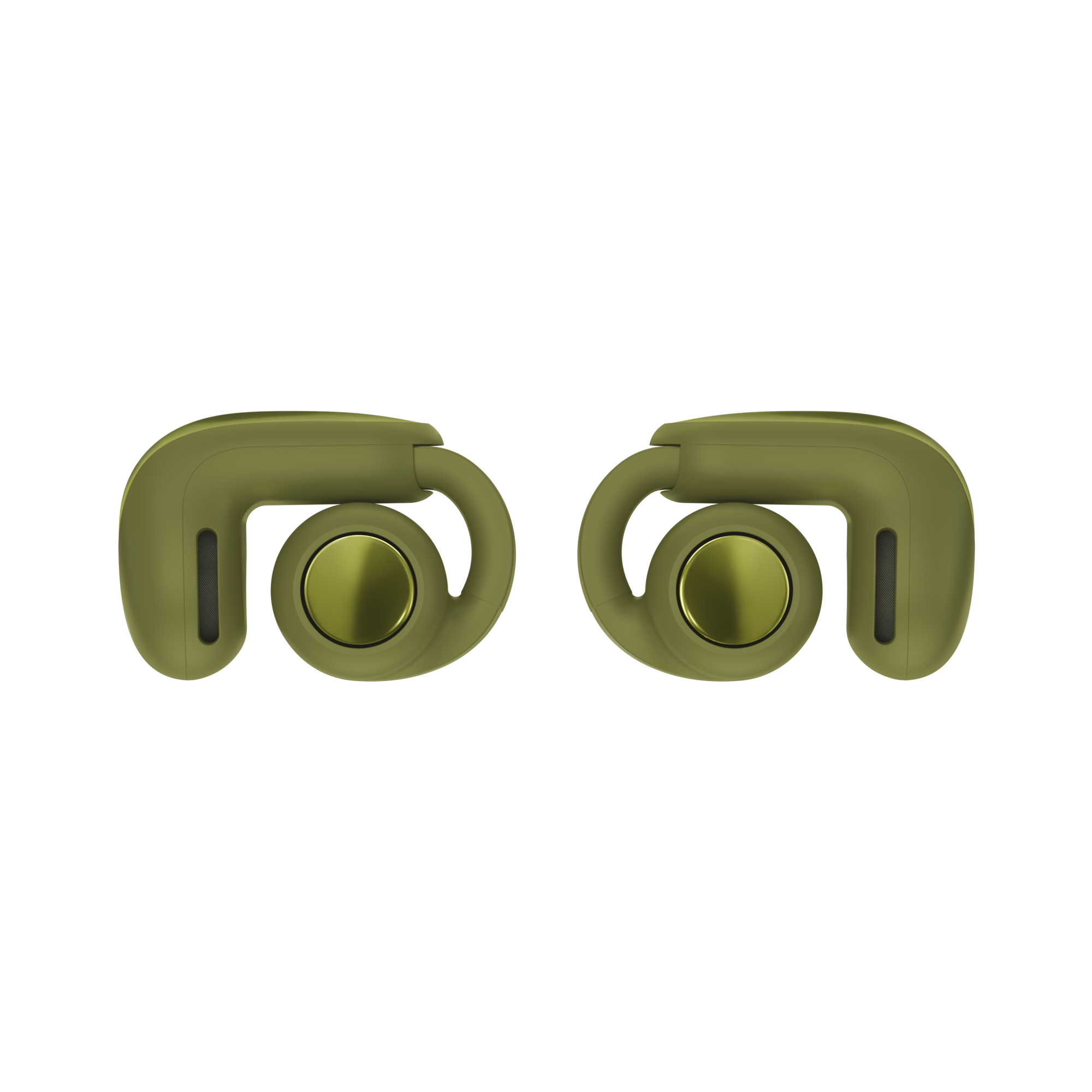 Alt View 4. Bose - Bose Ultra Open Earbuds (2nd Gen) - Wireless Bluetooth Open Ear Earbuds with Immersive Audio and Wireless Charging - Olive Green.