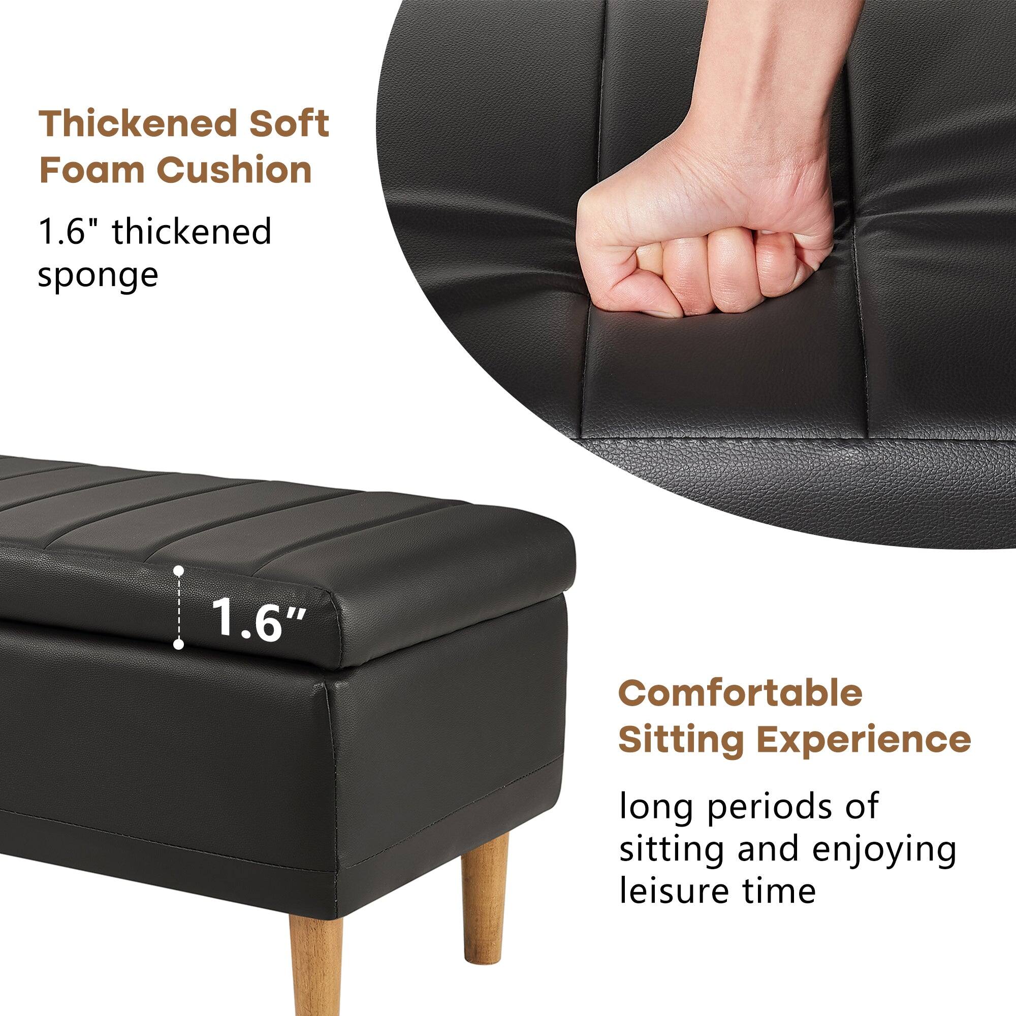 Thickened Soft Foam Cushion  
1.6" thickened sponge  

Comfortable Sitting Experience  
long periods of sitting and enjoying leisure time