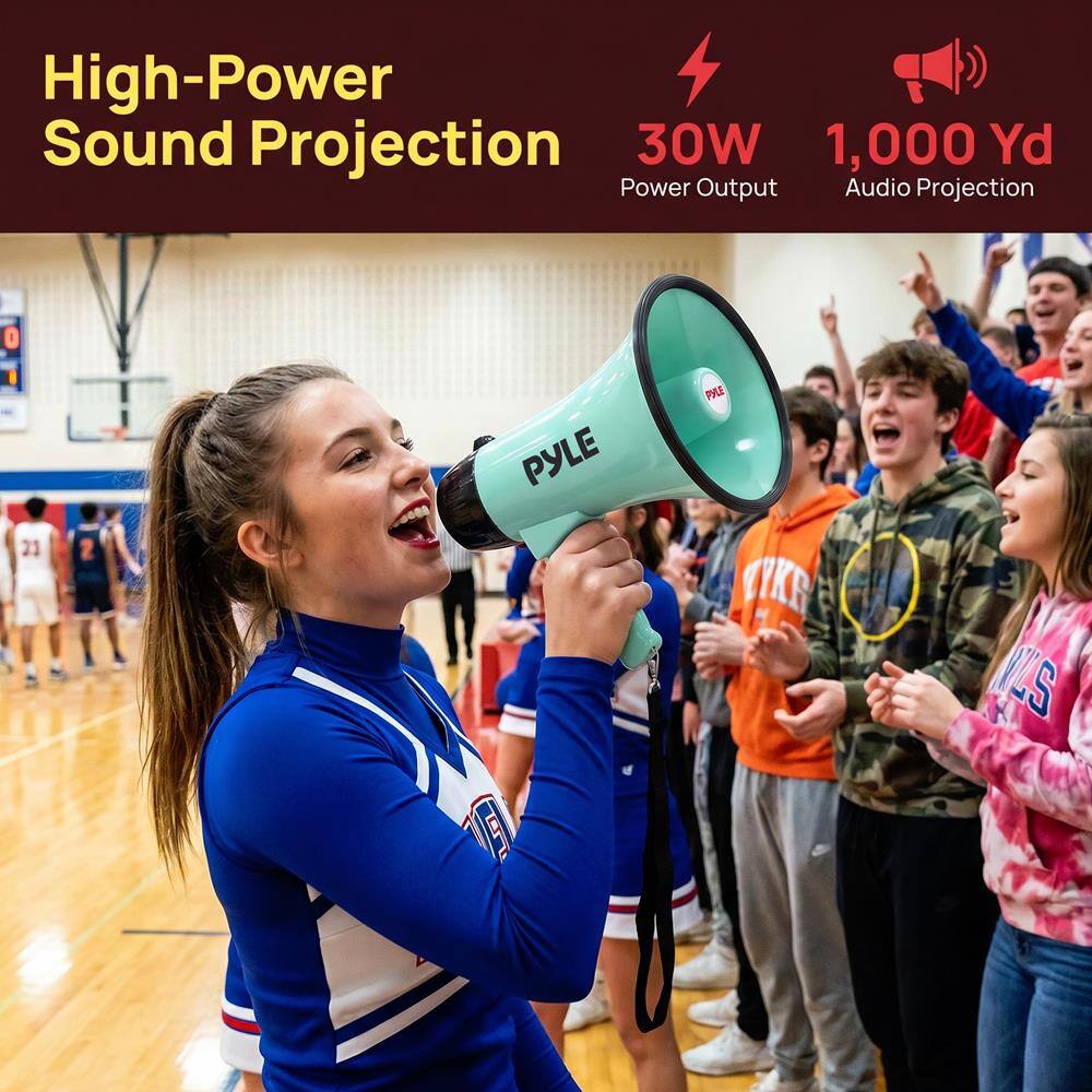 High-Power Sound Projection  
30W Power Output  
1,000 Yd Audio Projection