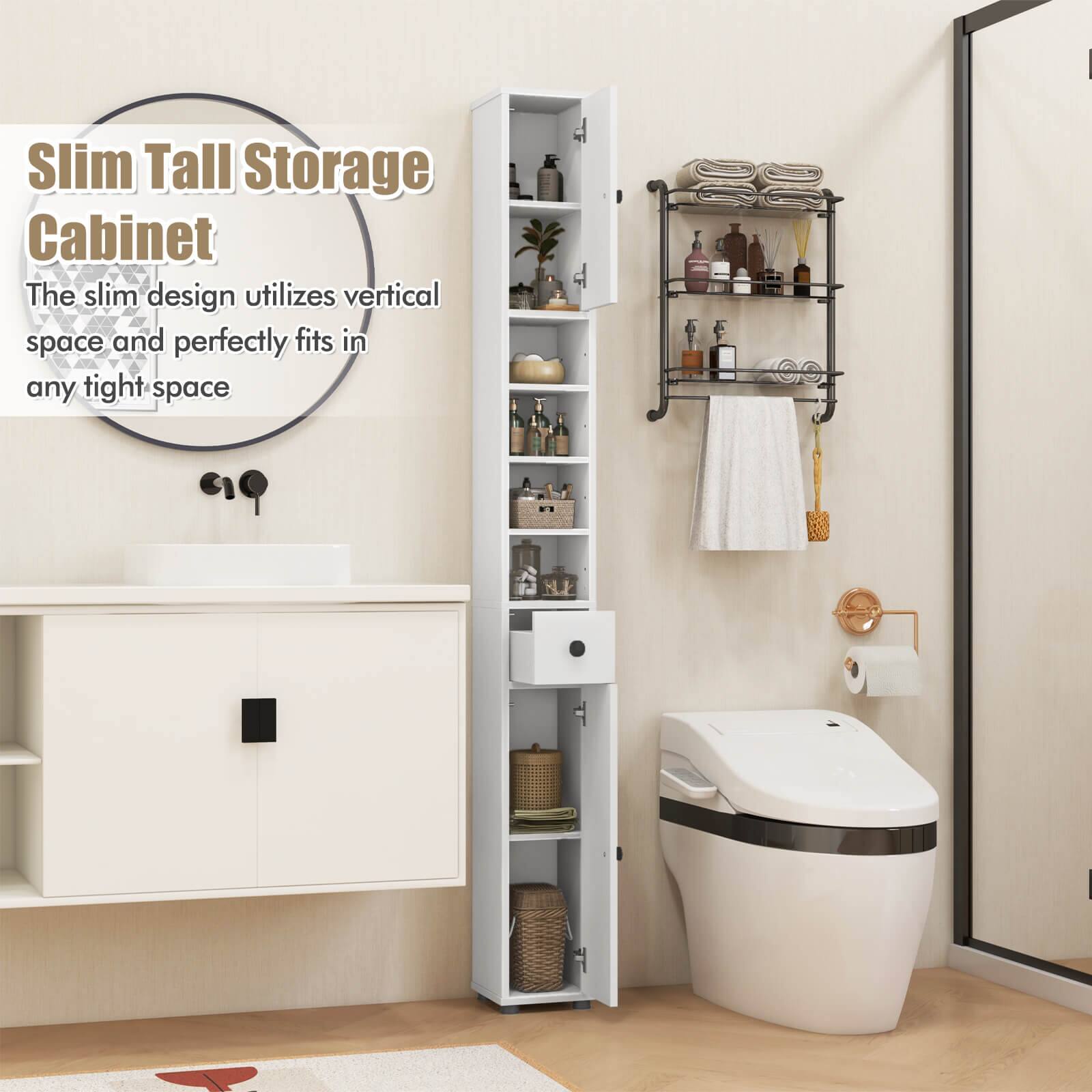 Slim Tall Storage Cabinet

The slim design utilizes vertical space and perfectly fits in any tight space.