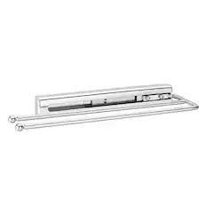 Front. Rev-A-Shelf - Rev-A-Shelf Pullout Dish Towel Bar Under Kitchen Cabinet, Chrome, 563-51-C - White.