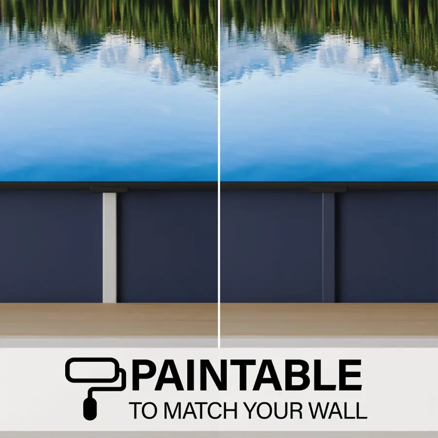 PAINTABLE TO MATCH YOUR WALL