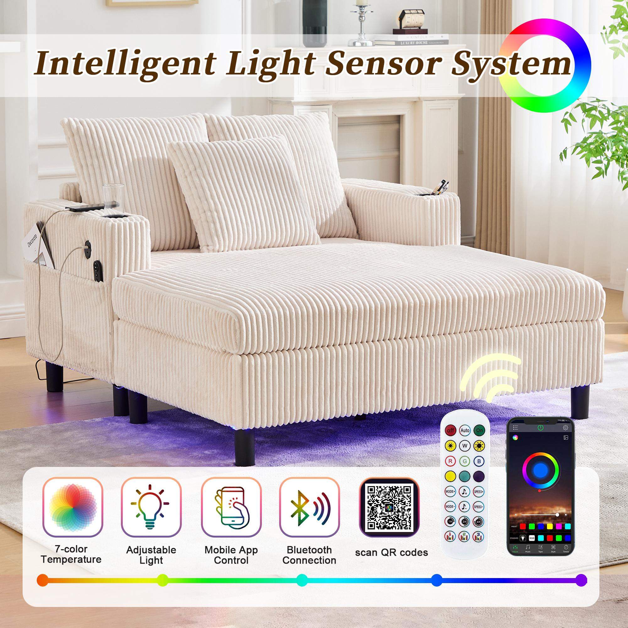 Intelligent Light Sensor System

- 7-color Adjustable Temperature Light
- Mobile App Control
- Bluetooth Connection
- Scan QR codes
