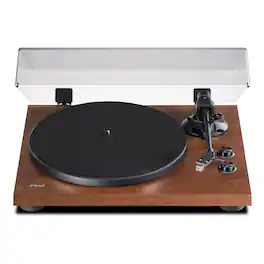 TEAC - TN-280BT-A3 Belt-Drive Wireless Turntable with Bluetooth, Phono Amp, and Audio-Technica MM Cartridge - Walnut