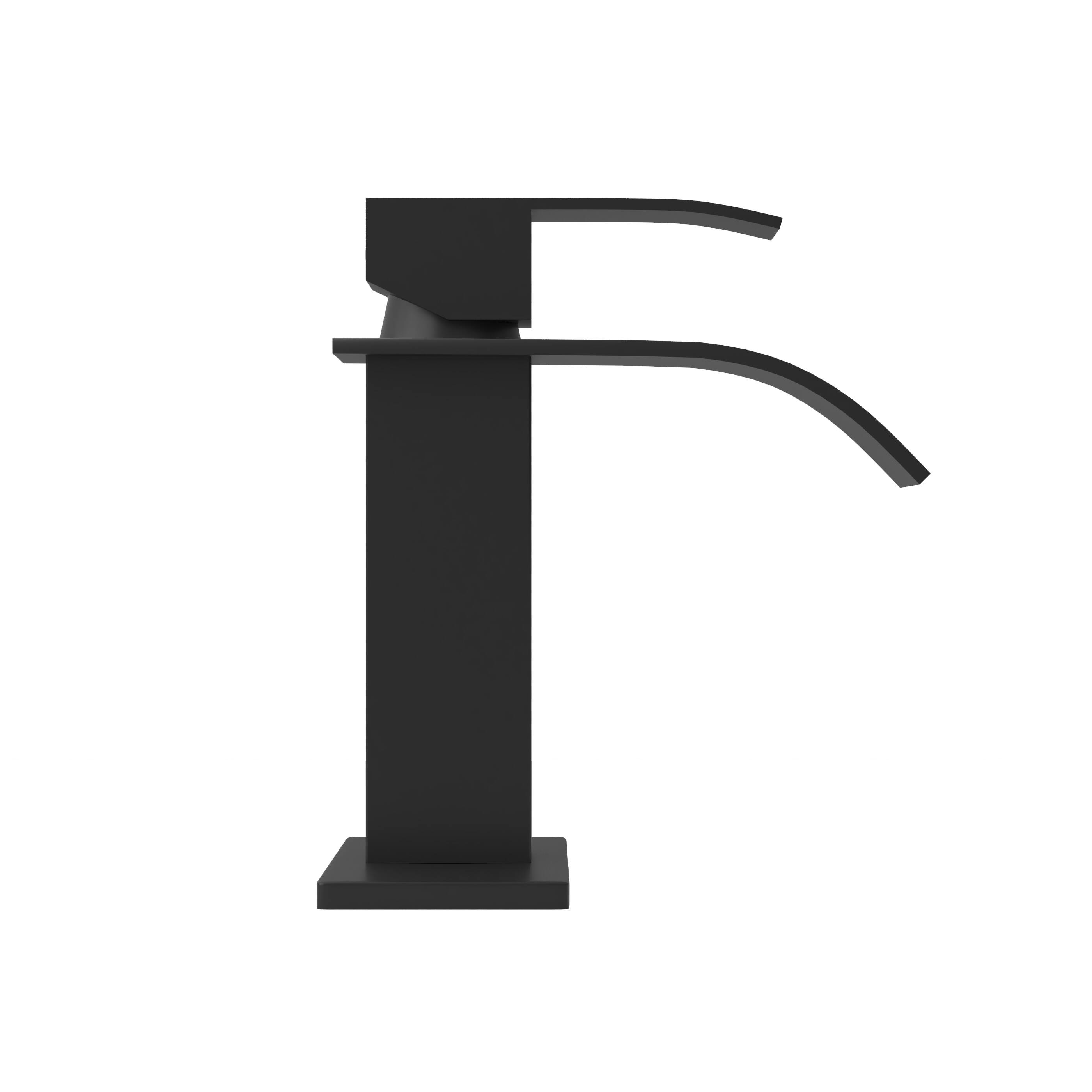 Alt View 7. Bothwa Home - Bothwa Home BF-KTDP1301-MB 6 - Inch Harlow Single Handle Bathroom Faucet in Matt Black Finish - Matt Black.