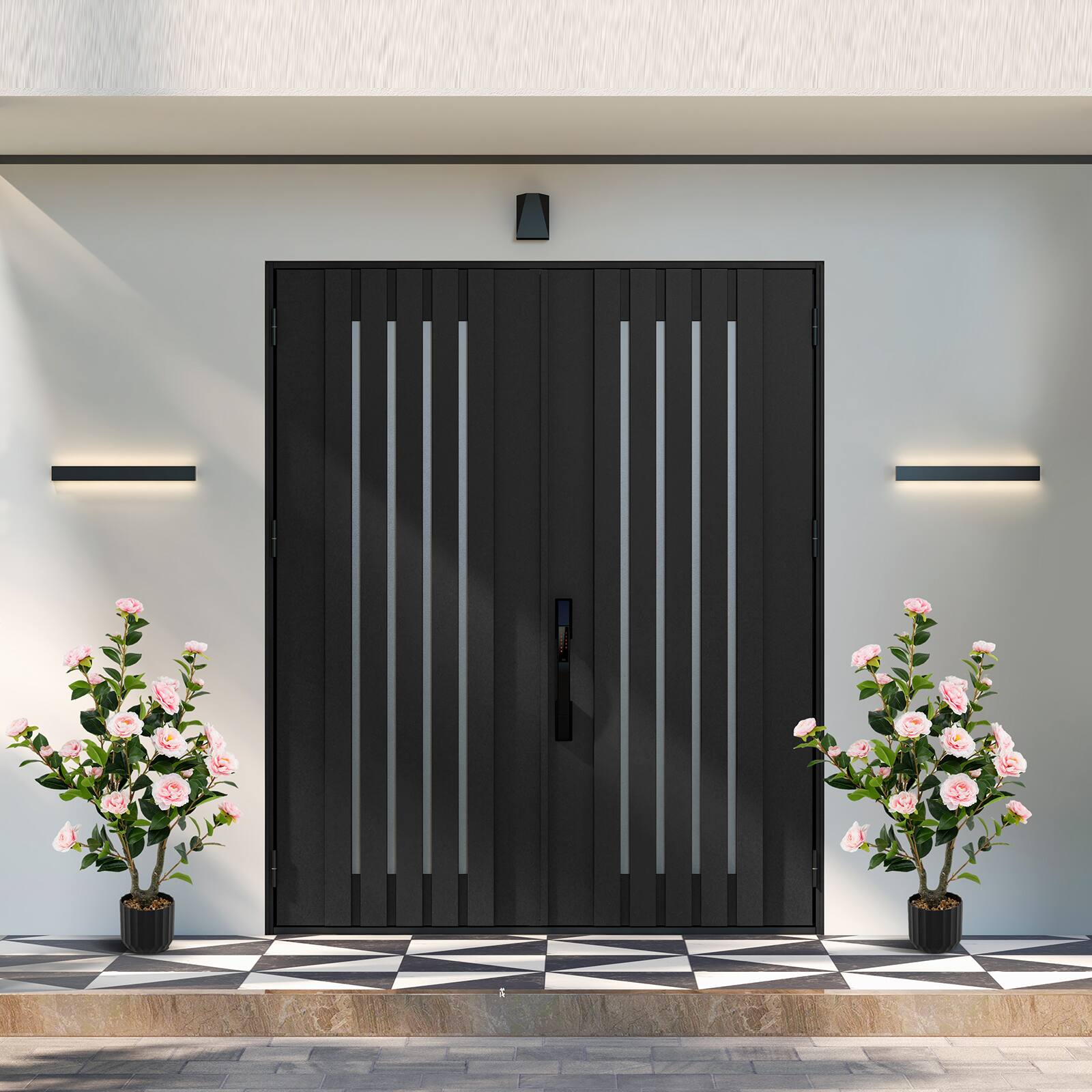 Alt View 9. Gymax - Gymax 38'' Artificial Camellia Tree Faux Floral Plant Fake Tree for Decoration Pink - Pink.