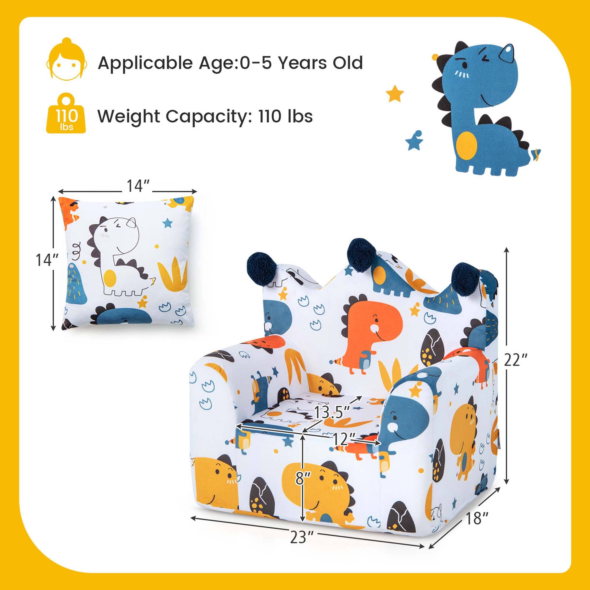 Applicable Age: 0-5 Years Old  
Weight Capacity: 110 lbs  

14" x 14"  
22" x 13.5" x 12" x 8"  
23" x 18"