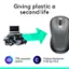 Giving plastic a second life: Logitech uses 77% recycled plastic, reducing its carbon footprint to 4.42 kg CO2e.