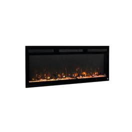 Touchstone Home Products - 46 in. Wall Mounted Recessed Sideline Fury Smart Electric Fireplace 1500W - Black