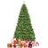 Alt View 19. Costway - 7.5Ft Unlit Hinged PVC Artificial Christmas Tree Premium Spruce Tree with 1346 Tips - Green.