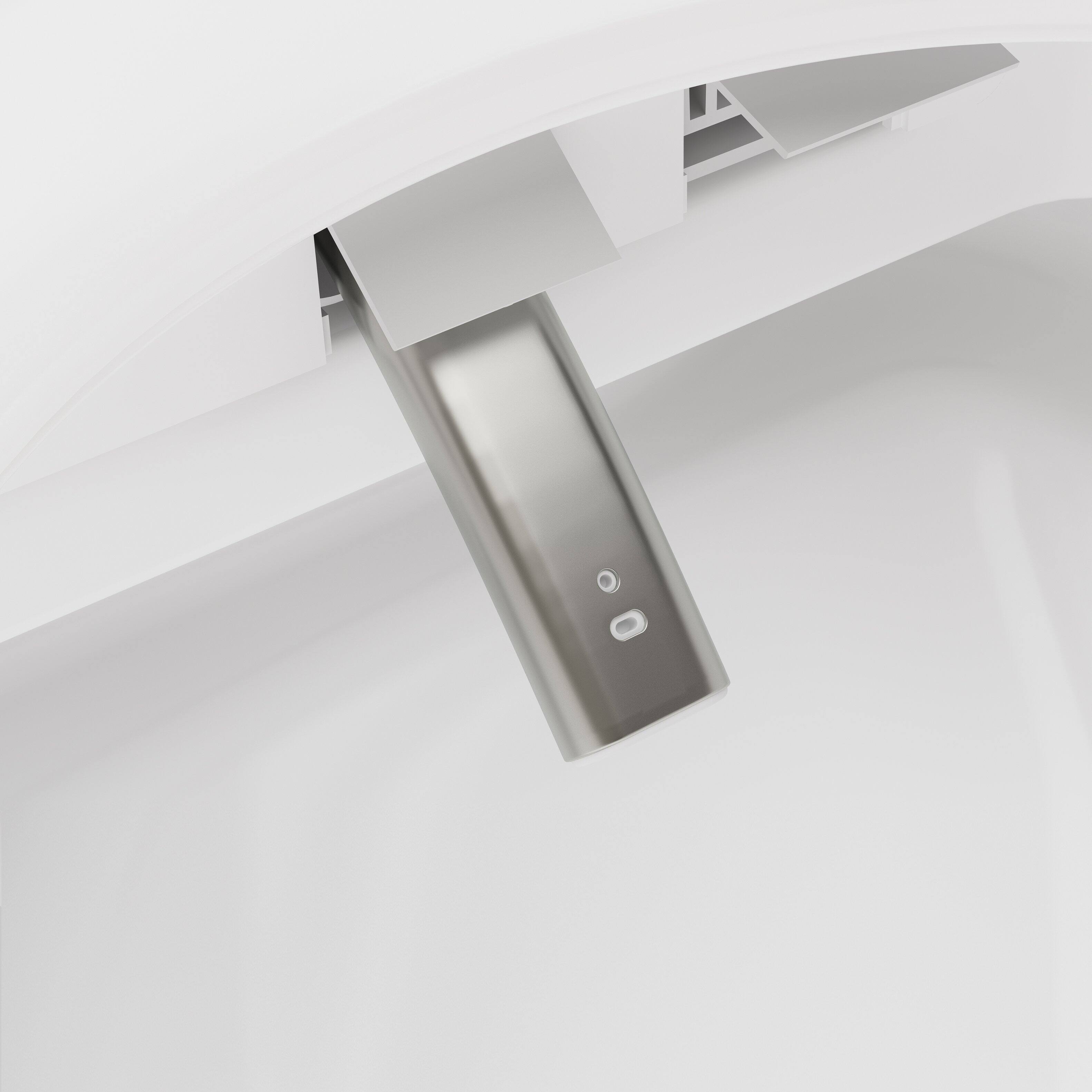 Alt View 7. TOTTE - Smart Bidet Toilet, Auto Open/Close Lid, Heated Seat, Warm Air Dryer, Aromatherapy & UV Sterilization - White.