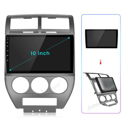 Autoradio Custom Fit Per Jeep Compass – Display Touch 10” Con Android Auto, CarPlay, Bluetooth, GPS, WiFi, DAB, DSP E Ingresso Retrocamera